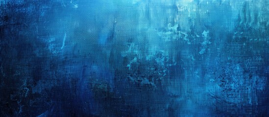Aufkleber - Grunge background with a textured blue canvas design, perfect for a copy space image.
