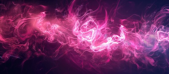Poster - Vivid hot pink abstract wallpaper with copy space image.
