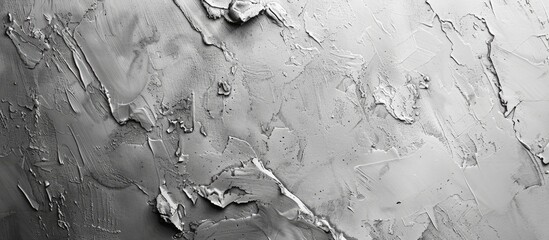Leinwandbilder - Gray blank cement textured or plaster wall abstract art pattern texture provides a creative backdrop with a copy space image, found on a construction site.