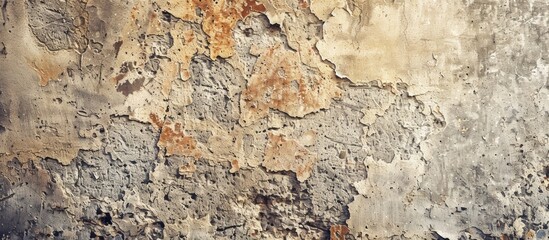 Aufkleber - Macro view of a grunge-textured old wall with ample copy space image.