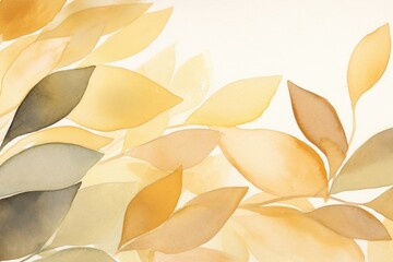 Sticker - Gold leaves backgrounds abstract pattern.