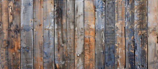 Leinwandbilder - A weathered wooden backdrop suitable for featuring a copy space image is available