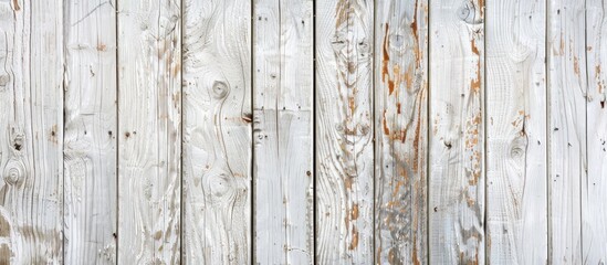 Aufkleber - Close up photograph of a textured white wood background with ample copy space image