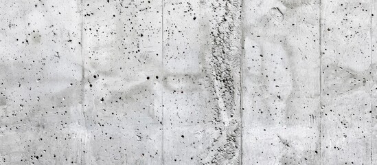 Poster - Detailed close up of a light grey concrete wall texture with ample copy space image