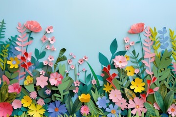 Wall Mural - Art outdoors painting flower.