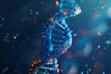 The molecular composition of DNA. The double helix of DNA. The study of genetic biotechnology of human genome cells in the field of medicine.