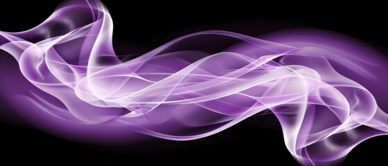 Aufkleber - Abstract colorful neon purple colors and gradients waves texture background panorama banner for web design backdrop wallpaper illustration, isolated on black background