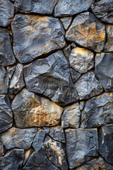 Wall Mural - Black stone texture