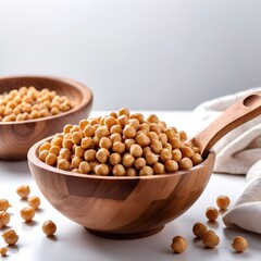 isolated chickpeas bowl