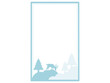 © PurMoon - Christmas Frame Deer Snow Tree Background