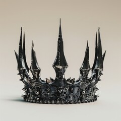 Poster - Gothic black spiked crown