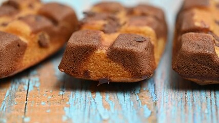 Wall Mural - biscuit with chocolate drops