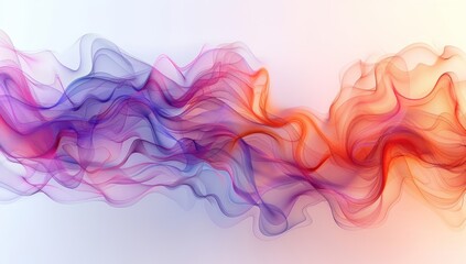 Wall Mural - Abstract Colorful Swirls of Smoke