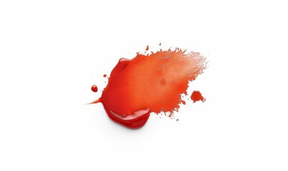 On a white background, ketchup and tomato sauce are isolated side by side