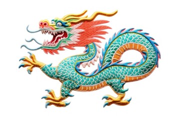 Sticker - Dragon white background representation creativity.