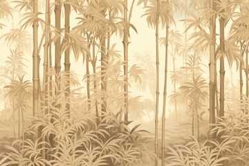 Wall Mural - Bamboo toile land wallpaper nature.