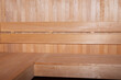 © 7707601 - Interior of a wooden Finnish sauna bath.