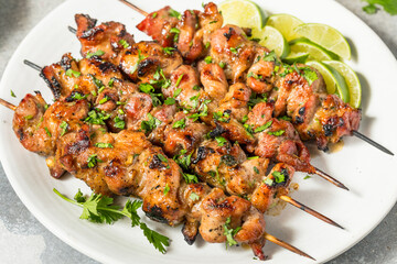 Canvas Print - Homemade Thai Pork Skewers