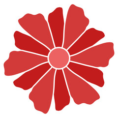 Wall Mural - red flower