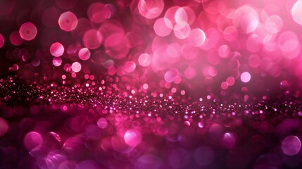 Wall Mural - vibrant magenta bokeh lights modern abstract background