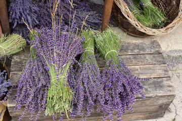 Wall Mural - vente de bouquets de lavande