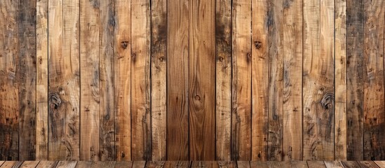 Wall Mural - Seamless wood texture pattern for presentations and text with an empty wooden plank for design against a backdrop suitable for a copy space image.