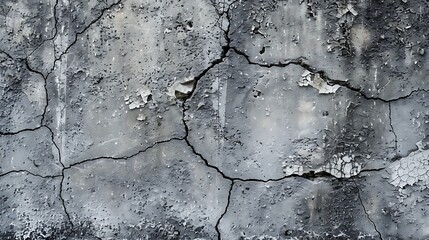 Wall Mural - Cracked Concrete Wall Texture