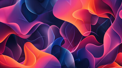 Abstract art pattern with a gradient of colourful elements, highlighting a smooth and vibrant concept