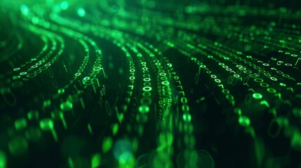 Digital data transfer Stream representing data flow in cyber security technology or concept