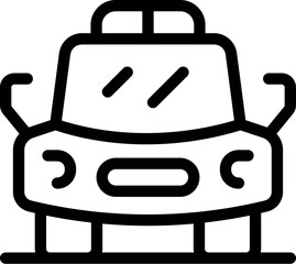 Poster - Self driving electric car icon representing the future of transportation with autonomous vehicles