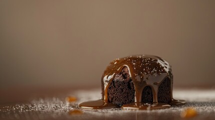 Wall Mural - chocolate cake with nuts