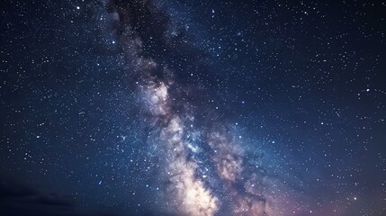 Wall Mural - a stunning night sky sparkles with stars, and the milky way ignites dreams of distant galaxies.