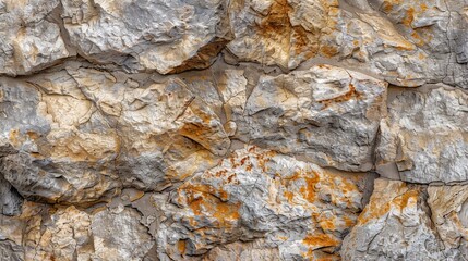 Canvas Print - Rough Stone Wall Texture.