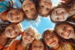 © fotofabrika - Smiling Children Huddled Together During a Sunny Day