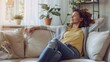 © VIKI - The relaxed woman on sofa