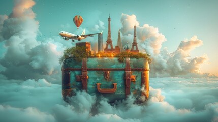 Suitcase of Dreams - A Journey Through Iconic Landmarks