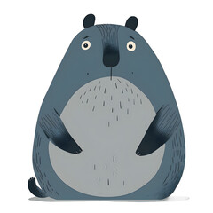 Poster - [Transparent Background PNG]Cute Cartoon Bear Illustration