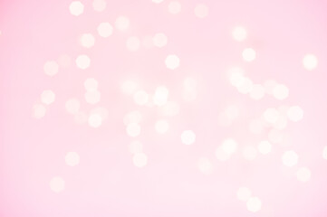 Wall Mural - pink bokeh light background