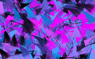 Wall Mural - Light Pink, Blue vector background with abstract shapes.