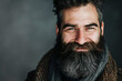 © BetterPhoto - A portrait of a bearded man with a warm smile and grey hair, representing maturity, confidence, and a friendly demeanor.