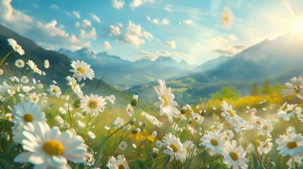 Poster - Mountain Meadow Flowers