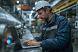 © Gonzalo - Engineer Monitoring Smart Factory Process Automation on Laptop in Modern Industrial Plant