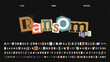 © Ailey Daily - Retro Ransom Note Fonts. Vintage clippings of anonymous letters, numbers, punctuation marks from magazines. Alphabet for grunge design. Collage cutout scrapbook typeface design in a pop art style.