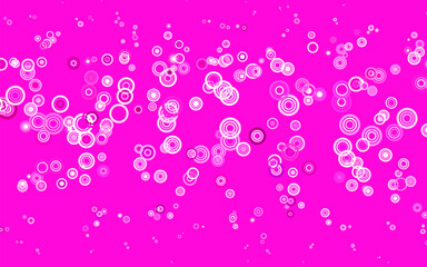 Wall Mural - Light Pink vector template with circles.
