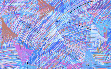 Wall Mural - light multicolor vector pattern with random forms.