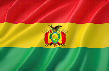 bolivian flag for national Day or Independence Day of bolivia