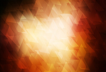 Wall Mural - Dark Orange vector layout with lines, rectangles.