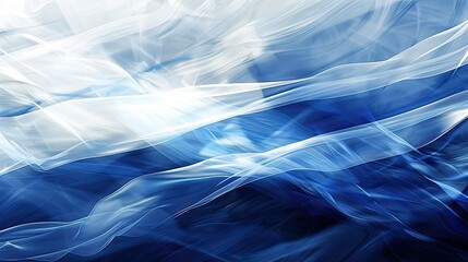 Wall Mural - Serene backdrop with Greek flag colors light beams and gradient transitions