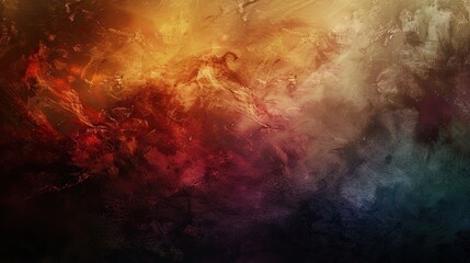 Wall Mural - Abstract background featuring angular shapes in deep colors and aged textures