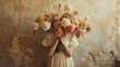 © CaptainMCity - A young woman hides her head behind a bouquet of flowers